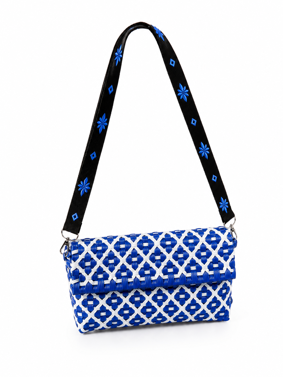 Corazón de México crossbody- Blue&White