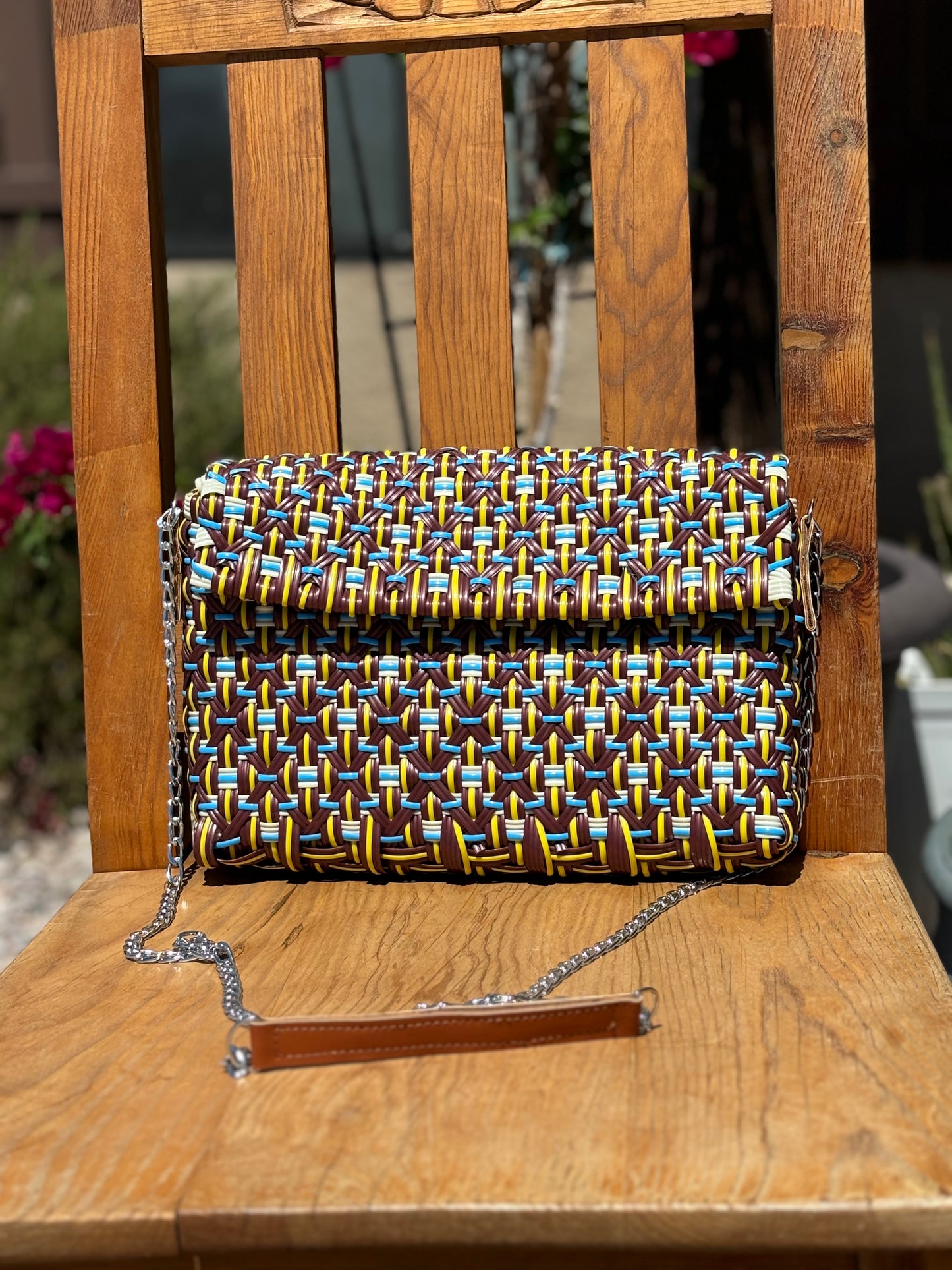 Coqueta Crossbody- Burgundy Multicolor