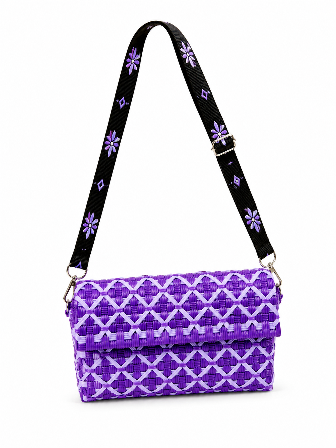 Corazón de México crossbody- Purples