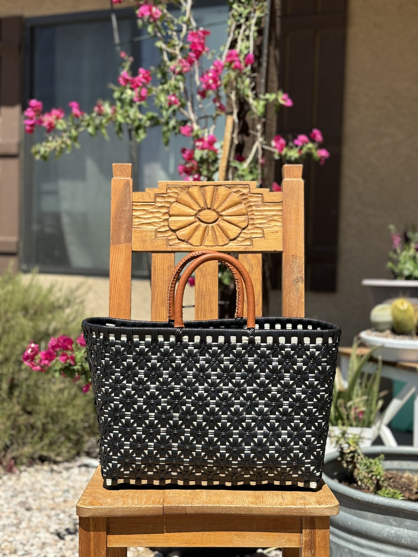 Medium Doble Mercado- Blk&Perla